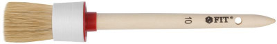 Кисть круглая натур. светл. щетина №10 (40мм) FIT 01306