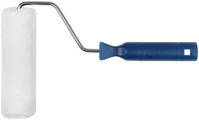 Валик велюровый d40/48мм бюгель 6мм ворс 4мм бел. 150мм FIT 02132