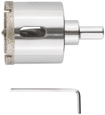 Коронка кольцевая алмазная по керамограниту камню и кафелю 45х70мм с центровочным сверлом FIT 16220