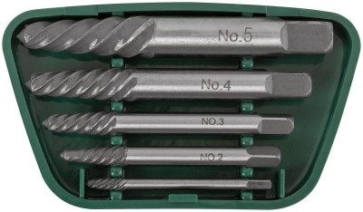 Набор экстракторов для шурупов усиленные (уп.5шт) FIT 36436