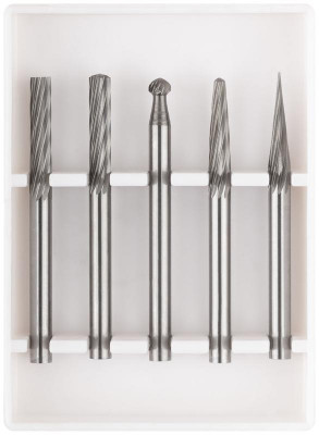 Набор шарошек карбидные Профи штифт 3мм (мини) 5шт FIT 36601