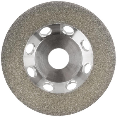 Диск шлифовальный алмазный сплошной по кафелю керамограниту стеклу посадочный диаметр 22.2мм 125мм FIT 39523