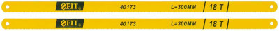 Набор полотен ножовочных по металлу 300мм 18 ТPI легированная сталь 20 Cr (блист.2шт) FIT 40173