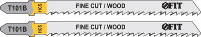 Набор полотен по дереву HCS шлифованные под свободным углом зубья 100/74/25мм T101B (уп.2шт) FIT 40948