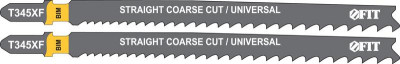 Набор полотен по дереву металлу пластмассе Bimetal фрезерованные зубья 132/106мм перемен. шаг T345XF (уп.2шт) FIT 40959