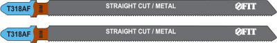 Набор полотен по металлу Bimetal фрезерованные волнистые зубья 132/106/12мм T318AF (уп.2шт) FIT 40972
