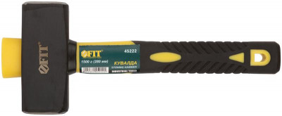 Кувалда кованая Профи 1.5кг фибергласовая усилен. ручка FIT 45222