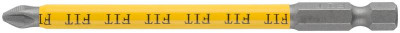 Бита кованая сталь S2 односторон. 100мм PH2 Профи (блист.2шт) FIT 57509