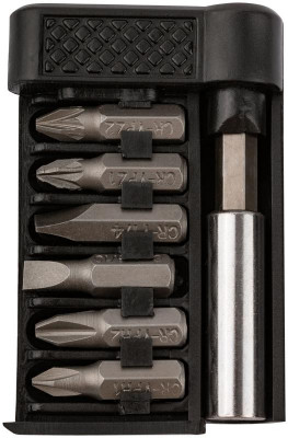 Набор бит 6шт CrV 25мм + адаптер FIT 57660