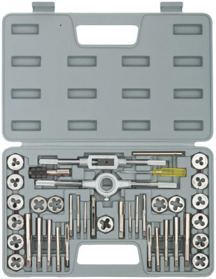 Лерки-метчики легированная сталь Профи 40шт пластик. кейс FIT 70807