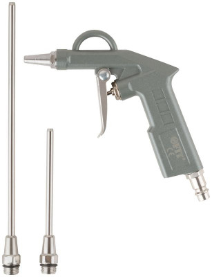 Пистолет продувочный с набором насадок быстросъемное соединение FIT 81066