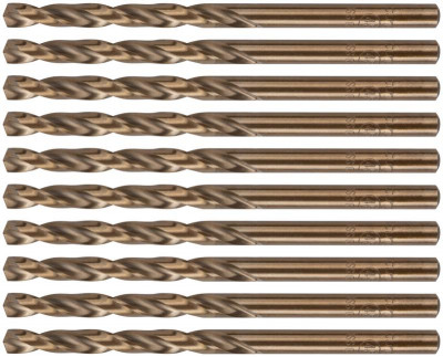 Набор сверл по металлу ПРОФИ/Profi 4.5х80мм с кобальтом 5% (уп.10шт) Cutop 48-45-10