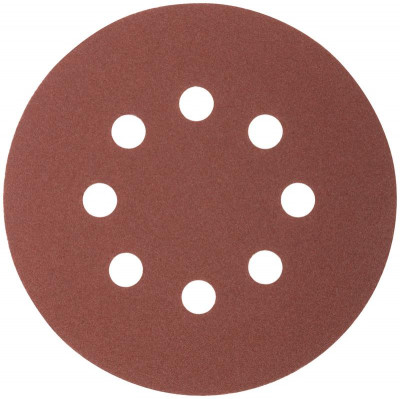 Набор кругов шлифовальных абразивных перфорир. на ворсовой основе под 