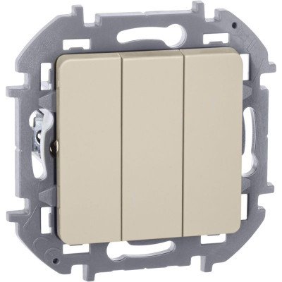 Выключатель 3-кл. Inspiria 10АХ 250В винтов. зажимы сл. кость IEK 673541