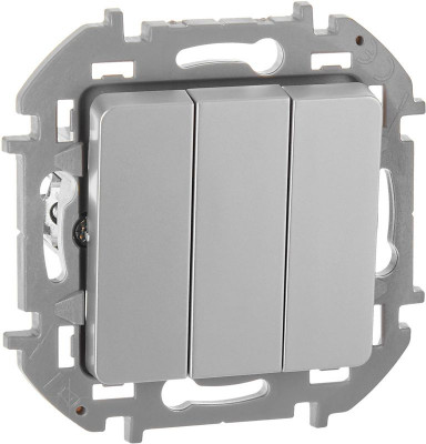 Выключатель 3-кл. Inspiria 10АХ 250В винтов. зажимы алюм. Leg 673542