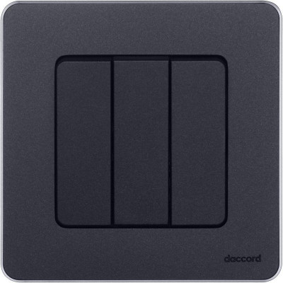 Выключатель 3-кл. Inspiria 10АХ 250В винтов. зажимы антрацит Leg 673543