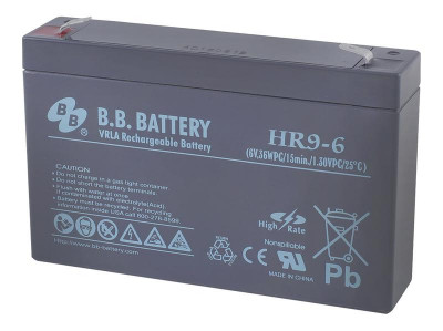 Аккумулятор 6В 9А.ч HR 9-6 B.B. Battery