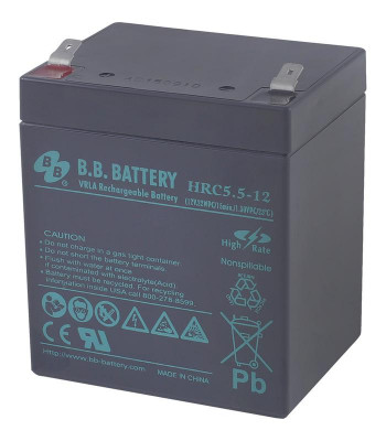 Аккумулятор 12В 5.5А.ч HRC 5.5-12 B.B. Battery