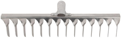 Грабли витой зуб нержавеющая сталь 14 зубьев без черенка FIT 76982
