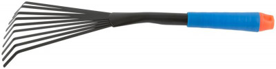 Грабельки веерные син. пластиковая ручка 415мм FIT 77060