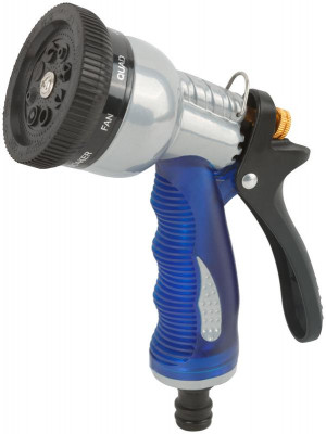 Пистолет для полива 8 режимов Профи 170мм син. FIT 77306