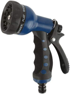 Пистолет для полива 8 режимов 200мм син. FIT 77307