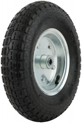 Колесо запасное 310х90х175мм для тачки 77558 (4.80дюйм/4.00дюйм-6дюйм) (посадка ширина 28+34мм диаметр 16мм ) FIT 77568