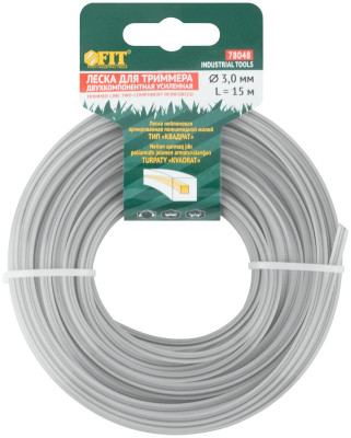 Леска для садовых триммеров усиленная полиамидная жила 