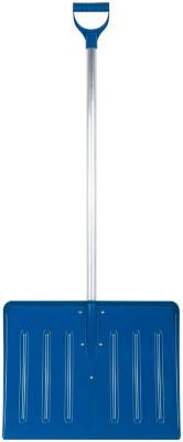 Лопата для уборки снега большая Профи 550х420х1350мм алюм. черенок; поликарбонат. FIT 68119