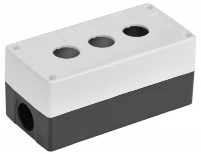 Корпус КП103-Р 3-м для кнопок бел. IEK BKP10-3-K01-R