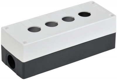 Корпус КП104-Р 4-м для кнопок бел. IEK BKP10-4-K01-R