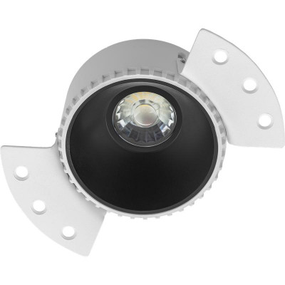 Рамка круглая TRIMLESS UGR/R бел./черн. СТ 2902000070