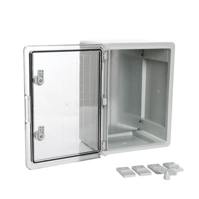 Корпус ЩМП 400х300х220 IP65 прозр. дверь с монтажн. панелью пластик. Промрукав PR08.26512