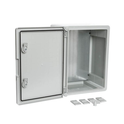 Корпус ЩМП 400х300х220 IP65 сер. дверь с монтажн. панелью пластик. Промрукав PR08.26511