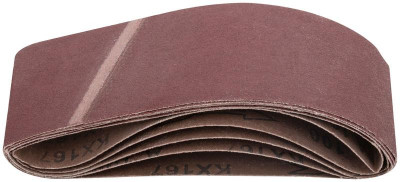 Лента шлифовальная бесконечные водостойкие на тканевой основе (уп.5шт) 75х457мм Р 100 FIT 39685
