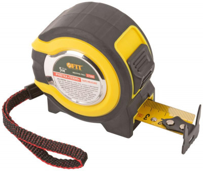 Рулетка Техно 5мх25мм прорезиненный корпус двойн. стопор FIT 17266