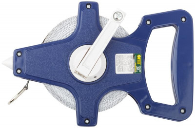 Рулетка землемерная 20м фибергласовая лента открытый корпус син. FIT 17620