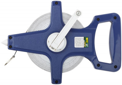 Рулетка землемерная 30м фибергласовая лента открытый корпус син. FIT 17630