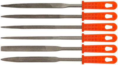 Надфиль пластмассовый ручка 5х140/70мм 6шт FIT 42160