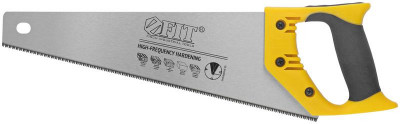 Ножовка по дереву мелкий каленый зуб 13 ТPI 3D заточка пласт.прорезиненная ручка профи 350мм FIT 40473