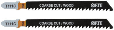 Полотно по дереву HCS разведенные фрезерованные зубья 100/74/3мм (Т111С) (уп.2шт) FIT 40881