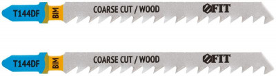 Полотно по дереву Bimetal разведенные шлифованные зубья 100/74/4мм (Т144DF) (уп.2шт) FIT 40891
