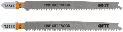 Полотно по дереву HCS шлифованные под свободным углом зубья 116/91мм переменный шаг (T234X) (уп.2шт) FIT 40904