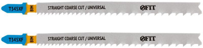 Полотно по дереву металлу пластмассе Bimetal фрезерованные зубья 132/106мм перемен. шаг (T345XF) (уп.2шт) FIT 40905