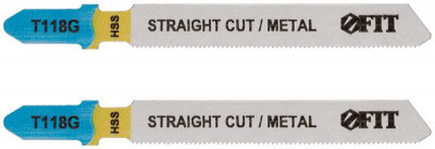 Полотно по металлу HSS 76/51/0.7мм (Т118G) фрезерованные волнистые зубья (уп.2шт) FIT 40908
