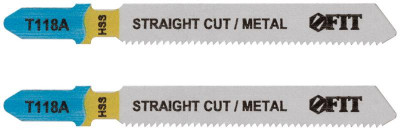 Полотно по металлу HSS 76/51/1.2мм (T118A) фрезерованные волнистые зубья (уп.2шт) FIT 40909