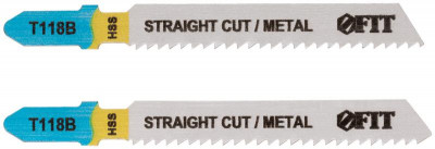 Полотно по металлу HSS 76/51/2мм (T118B) фрезерованные волнистые зубья (уп.2шт) FIT 40912