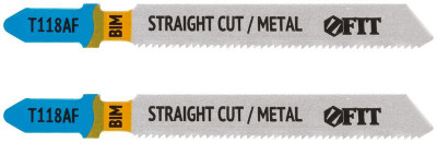 Полотно по металлу Bimetal 76/51/1.2мм (T118AF) фрезерованные волнистые зубья (уп.2шт) FIT 40916