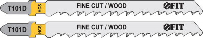 Полотно по дереву HCS шлифованные под свободным углом зубья 100/74/4мм (T101D) (уп.2шт) FIT 40950