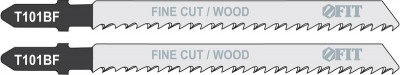 Полотно по дереву Bimetal шлифованные под свободным углом зубья 100/74/2.5мм (T101BF) (уп.2шт) FIT 40955